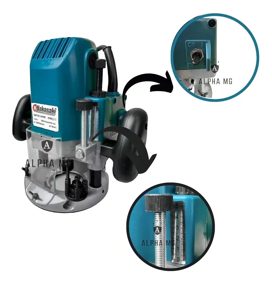Tupia de coluna nakasaki 1640w