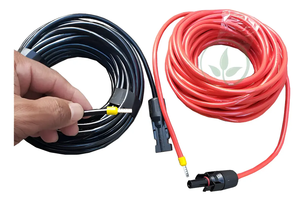 Cabo fio + conector mc4 5m