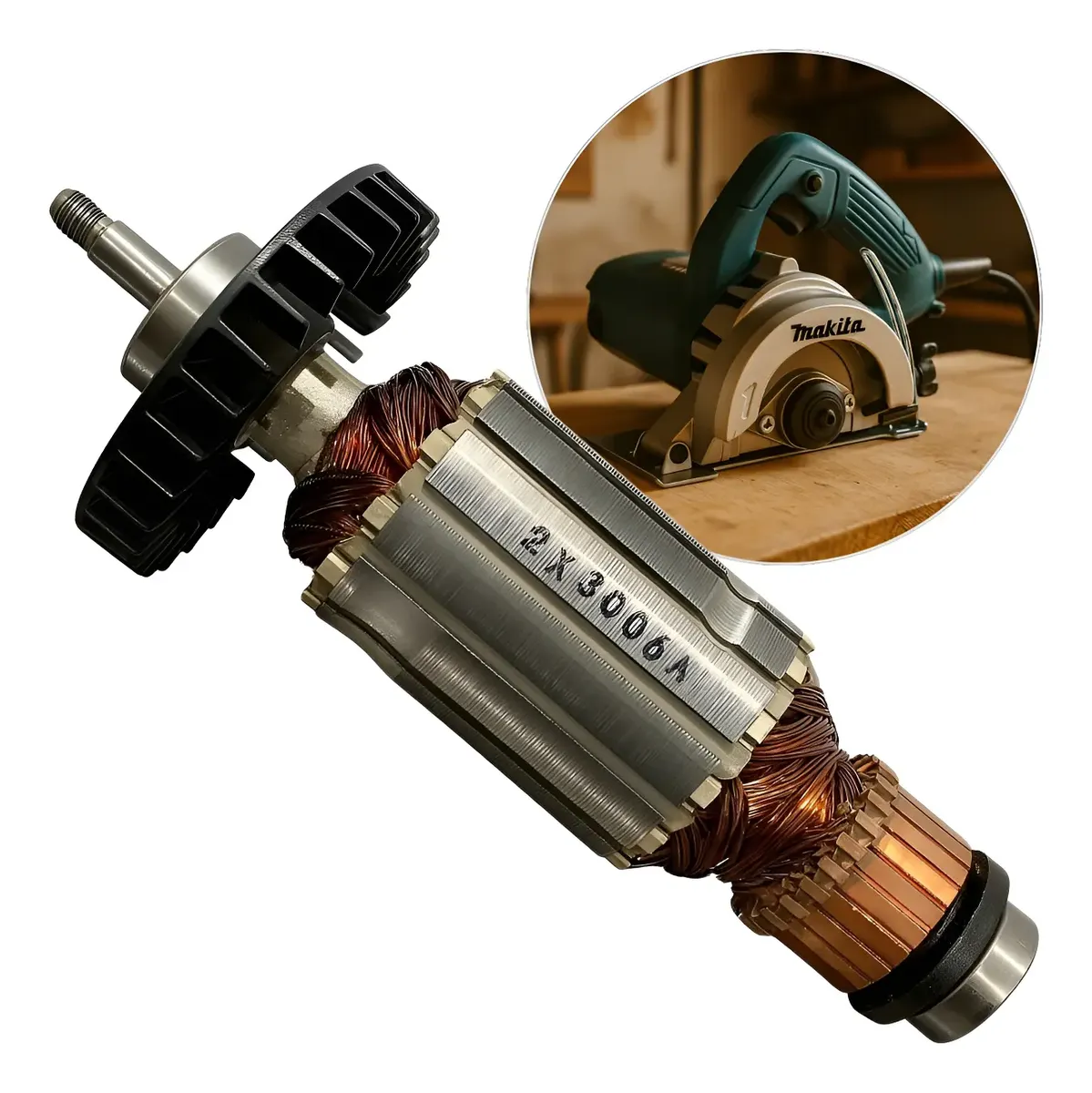 Rotor Induzido 4100nh3 127v 110v 513866-4 Makita