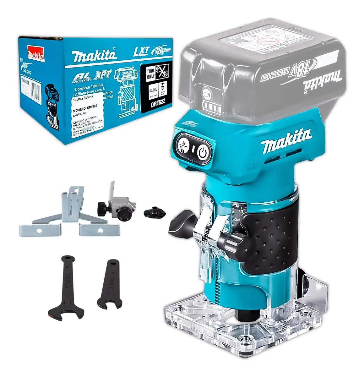 Tupia Eletronica A Bateria Makita 18v Drt52z