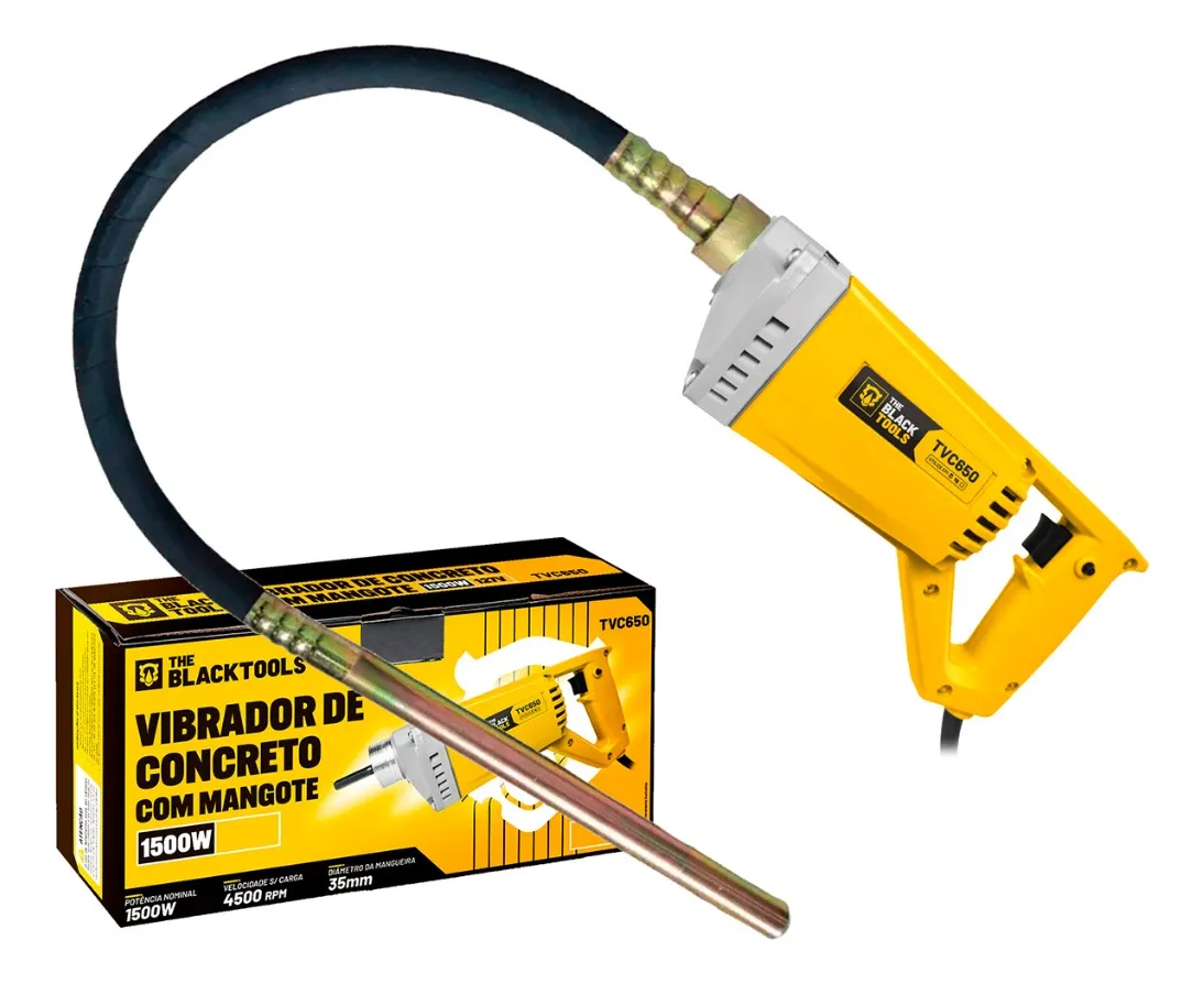 Vibrador de concreto the black tools