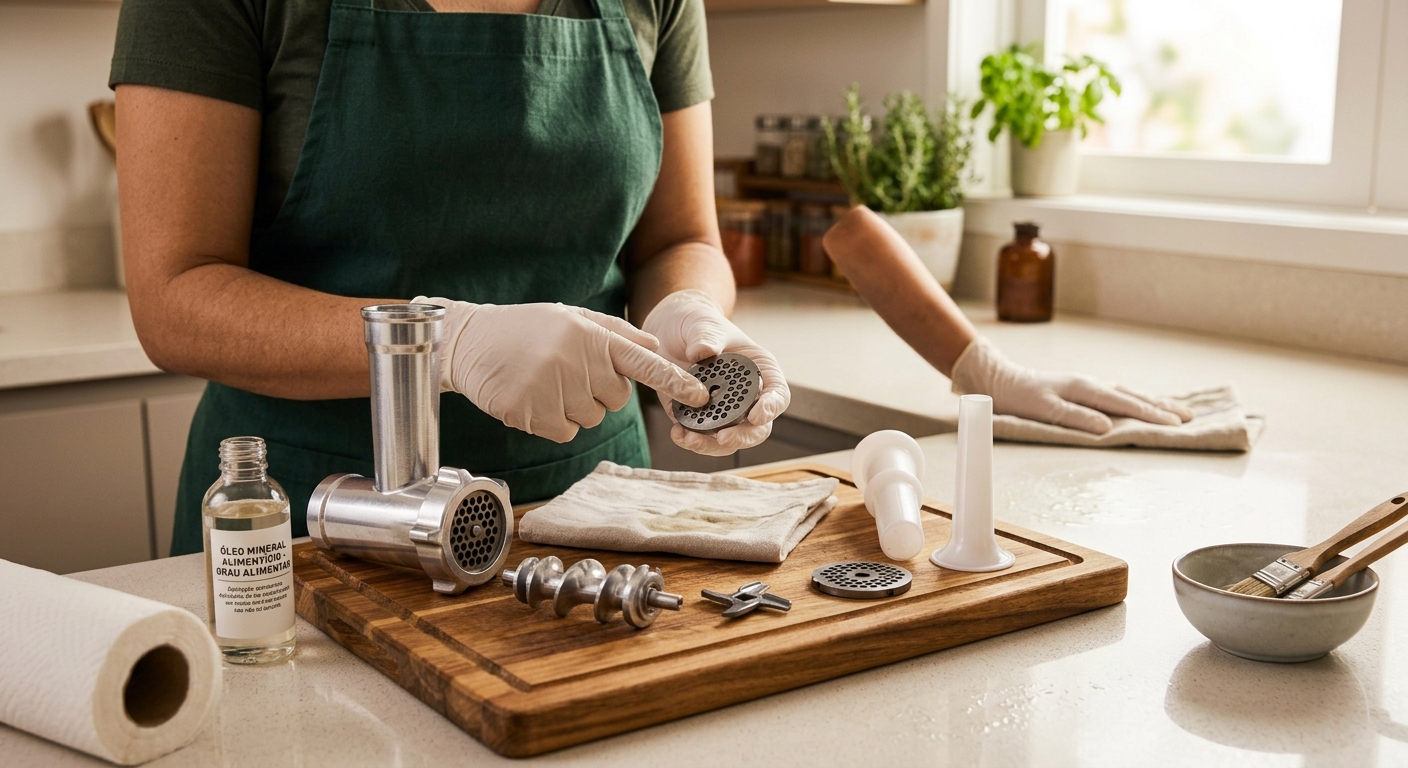 Como Limpar e Guardar Seu Moedor Doméstico para Evitar Ferrugem e Maus Odores