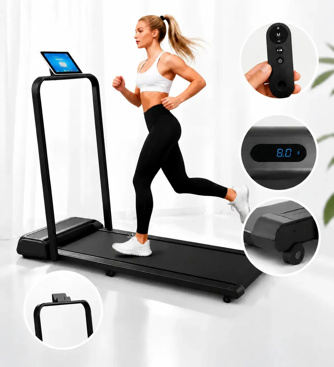 Esteira Ergonômica Compacta para Caminhada Health Herald