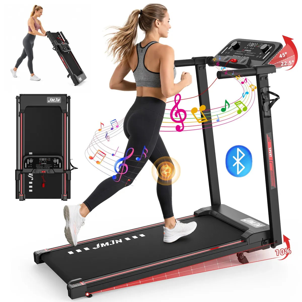 Esteira Ergonômica Compacta para Caminhada jmjn