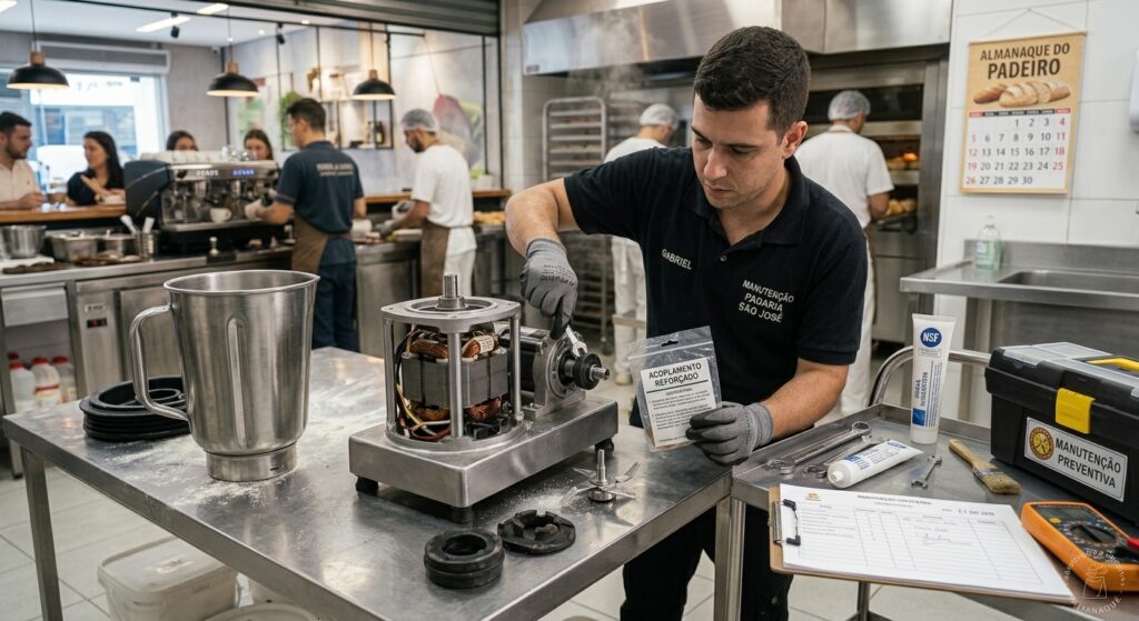 Manutenção liquidificador industrial